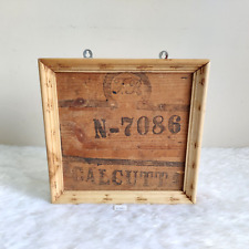 1940s Vintage FR N-7086 Lantern Calcutta Advertising Wooden Sign Board Old W881 picture