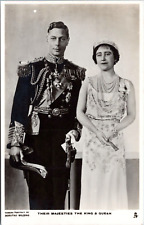 RPPC Their Majesties, King George VI, Queen Elizabeth - Tuck Photo Postcard picture