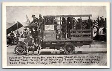 C1910 MEXICAN BORDER WAR military VOLUNTEER TRUCK CHICAGO TO MEXICO  IN 14 DAYS picture