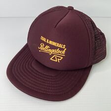 Vintage 90s Queensland Rail Rollingstock Coal & Mineral QR Cap Hat SnapBack RARE picture