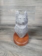 Vtg Decorative wolf figurine 8