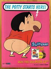2008 Shinchen Print Ad/Poster Official Adult Swim Comedy Anime DVD Promo Art 00s picture