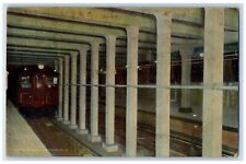 1908 Market Street Subway St. Station Trains Philadelphia Pennsylvania Postcard picture