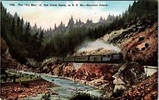 Southern OR-Oregon, The Old Man Cow Creek Canon, Train, Vintage Postcard picture