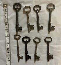 Skeleton Keys Lot 8 Antique Vintage Old Barrel + 4 Surprise Free Keys picture