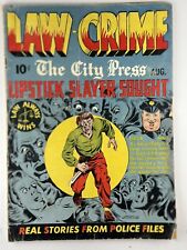 LAW AGAINST CRIME # 3 ESSENKAY COMICS August 1948 LB COLE COVER ART USED in SOTI picture