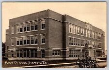 Vinton Iowa~Lincoln High School~3 Story Brick~1922 RPPC picture