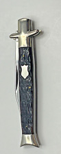 Vintage Winchester Trademark USA 1987 Jigged Bone 1901 Fishtail Bowtie Knife picture
