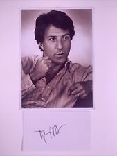 Dustin Hoffman Signed Card + Photograph Original Vintage Black And White Promo picture
