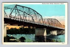 Beaumont TX-Texas, Neches River Bridge Vintage Souvenir Postcard picture