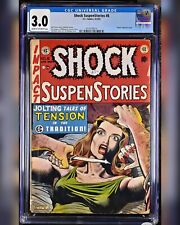 SHOCK SUSPENSTORIES 8 EC COMICS 1953 PRE-CODE HOROR CGC 3.0 picture
