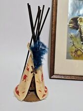 Vintage Native American Handmade Indian Teepee picture