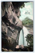 Elyria Ohio OH Postcard View Of West Falls Waterfalls c1910's Unposted Antique picture