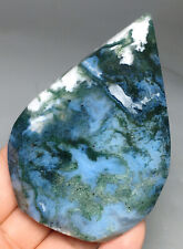 96g NATURAL  moss agate  freeform QUARTZ CRYSTAL point  stone HEALING picture