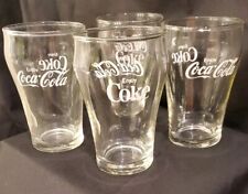 Libby Coca-cola Drinking Glasses, 4