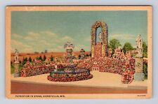 Dickeyville WI-Wisconsin, Patriotic Shrines & Monument, Antique Vintage Postcard picture
