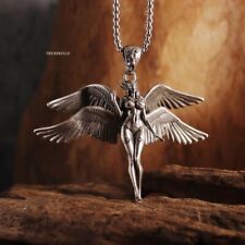 Four Winged Warrior Goddess Anime Gaming Sexy Streetwear w 60cm Round Box Chain picture