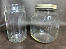 Vintage Glass Hazel Atlas Jars Skyscrapper Candy & Canning HA Mason Antique LOT picture