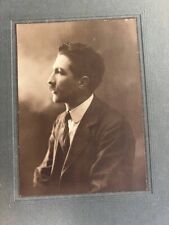 Early 1900 Vintage Cabinet Photo Card Italian Gentleman Dry stamp Bulgheroni C7 picture