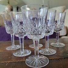 8 Waterford Lismore Red Wine/Water Goblets picture