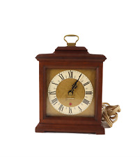 Vintage Antique Seth Thomas Electrical Mantel Desk Clock Timepiece Gold Wood picture