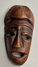 VINTAGE WOODEN AFRICAN HAND CARVED MASK picture