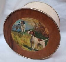 Smith Crafted Chicago Vintage Hunting Dog Tin Container & Wall Hanging Art Decor picture