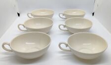 Elegant Vintage Set of 6 Cream Ceramic Teacups | China Set | Dinnerware  picture