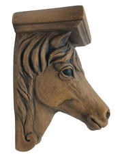 Horse Head Sculpture Wall Shelf Sconce Pony Western Telle Stein Stone Bunny 0304 picture
