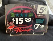 Jennings Flamingo Casino Slot Machine Lighted Marquee Las Vegas Nevada Vintage picture