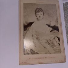 Antique Cabinet Card Portrait: Countess Kersaint / Charles Chaplin picture