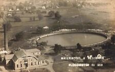 Waterworks & Reservoir Bloomington Illinois IL 1907 Real Photo RPPC picture