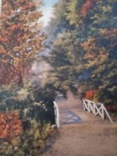 1938 Woodland Path Mt. Gretna Pennsylvania Postcard picture