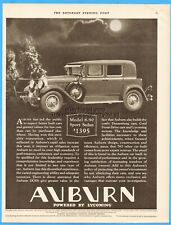 1929 Auburn Automobile Co Indiana Model 8-90 Sport Sedan Antique Car Lycoming Ad picture