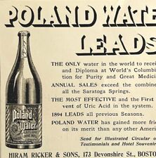 Poland Spring Leads 1894 Advertisement Victorian Portland Maine Water ADBN1mm picture