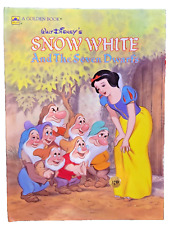 Golden Book Walt Disneys Snow White and the Seven Dwarfs Dwarves book vintage HC picture