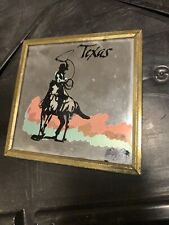 Texas Cowboy And Horse Souvenir Mirror Wall Hanging picture