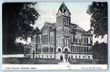 c1910's Court House Building Tower Pathways Willmar Minnesota MN Posted Postcard picture