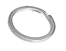 One Single Premium Silver Key Ring (1 Inch) picture