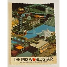 1982 World’s Fair Knoxville TN View of World’s Fairground Sunsphere Postcard picture