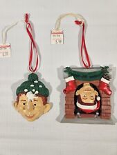 MAD Magazine Alfred E Neuman Christmas Ornaments Set of 2 Rare READ picture