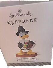 2015 Hallmark Keepsake Disney A Year of Magic Thankful Donald Ornament Z6 picture
