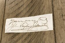19th Century Autograph Of John Taylor Johnston President Central Railroad OF NJ picture