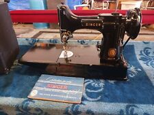 1954 Singer Vintage 221 Featherweight  Black Sewing Machine  picture