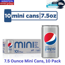 Diet Pepsi Soda, 7.5 Ounce Mini Cans, 10 Pack picture
