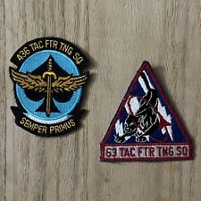USAF 436th Tactical Fighter Training Sq & 63rd Tactical Fighter Tng Sq Patches picture