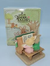 *Rare* Hallmark Tender Touches Figurine - Mouse Couple Playing Piano- 1991 - MIB picture