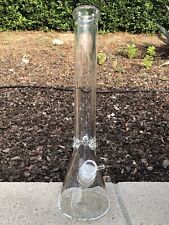 9mmHeavy Thick Glass Water Pipe Bong Beaker “18” Inch. picture