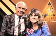 Ernst Huberty, Barbara Dickmann, ZDF-Rate-Show Die Pyramide, - 1985 Old Photo picture