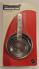 Vintage NEW in Pkg EKCO Stainless Steel Measuring Cups Cooking Utensil 4 Cups picture